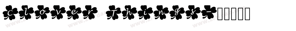 Clover Things字体转换